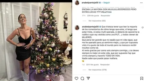 Anabel Pantoja estalla tras las duras críticas recibidas Anabel Pantoja estalla tras las duras críticas recibidas