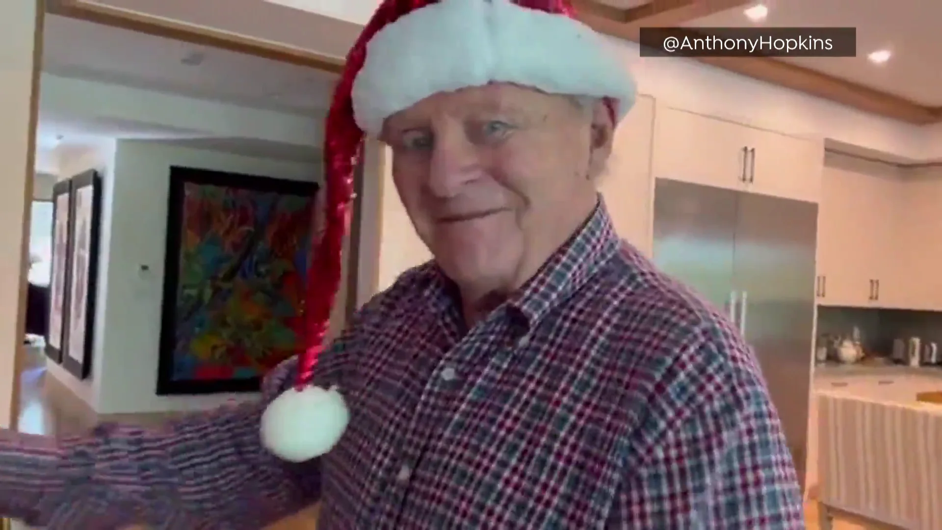 Anthony Hopkins celebra la Navidad
