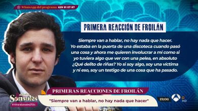Froilán se pronuncia sobre una pelea en la que asegura no estar involucrado: 