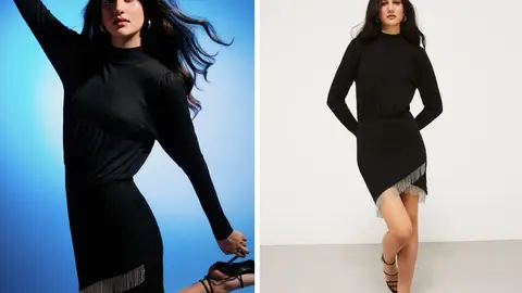 Vestido flecos cristal Vestido flecos cristal