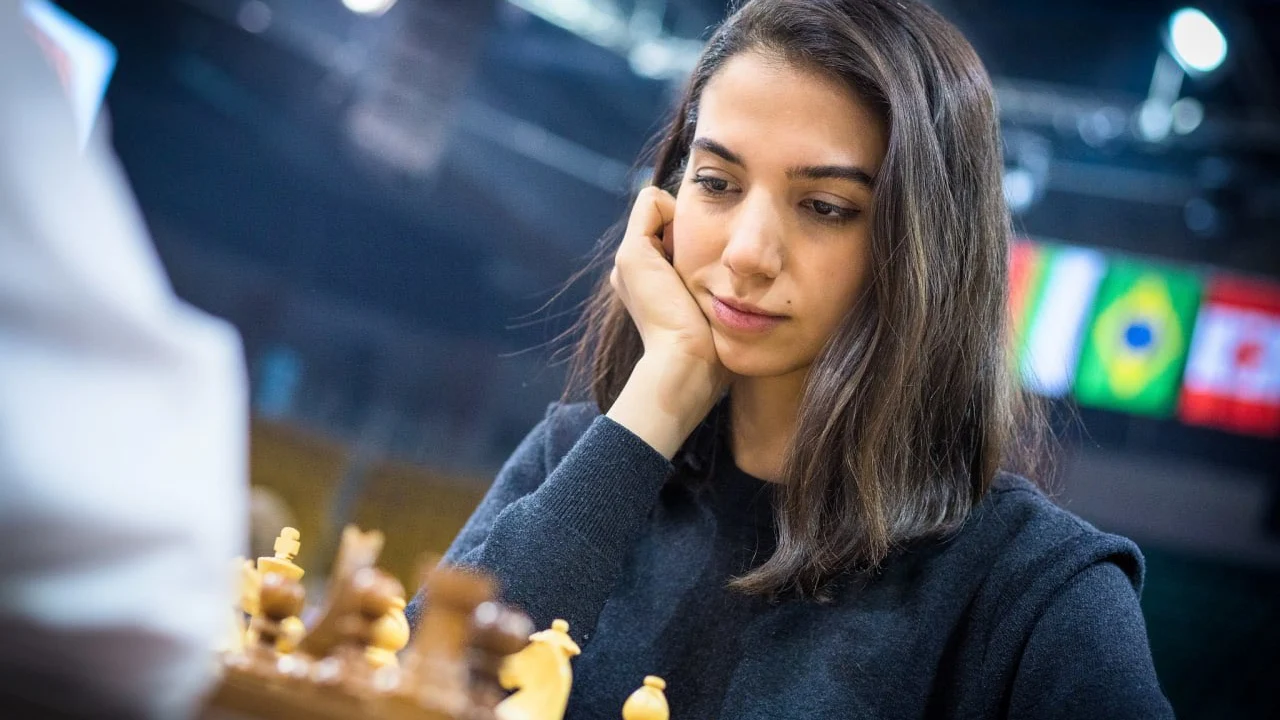 La ajedrecista Sara Khadem, en el Mundial de Kazajist&aacute;n