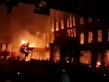 Incendio en un casino en Camboya