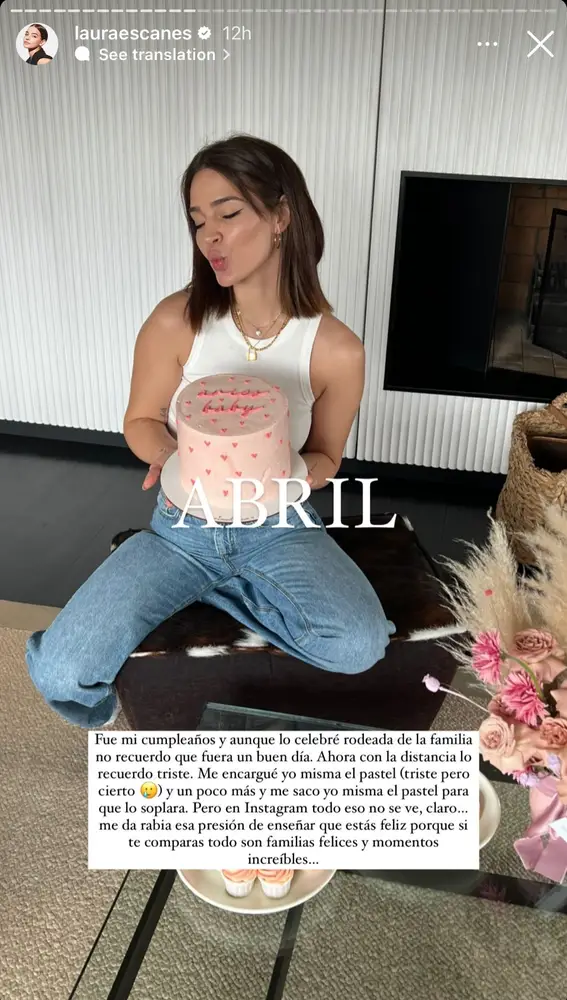 Laura Escanes recuerda su cumpleaños más "triste"