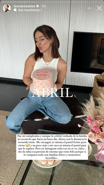 Laura Escanes recuerda su cumpleaños más "triste" Laura Escanes recuerda su cumpleaños más "triste"