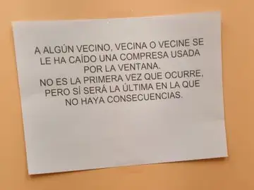 Cartel viral en una comunidad de vecinos de Madrid Cartel viral en una comunidad de vecinos de Madrid
