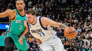 Luka Doncic en el partido ante San Antonio Spurs Luka Doncic en el partido ante San Antonio Spurs