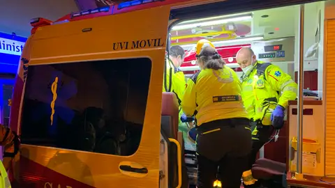 Efectivos del SAMUR durante la Nochevieja Efectivos del SAMUR durante la Nochevieja