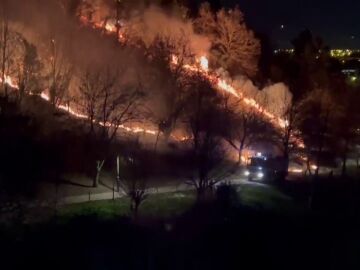 Incendio en Etxebarri, en Bizkaia