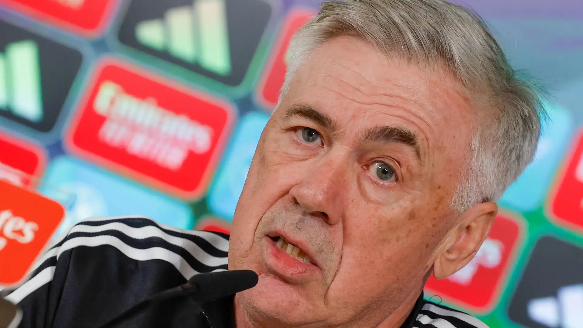 Carlo Ancelotti, en rueda de prensa Carlo Ancelotti, en rueda de prensa