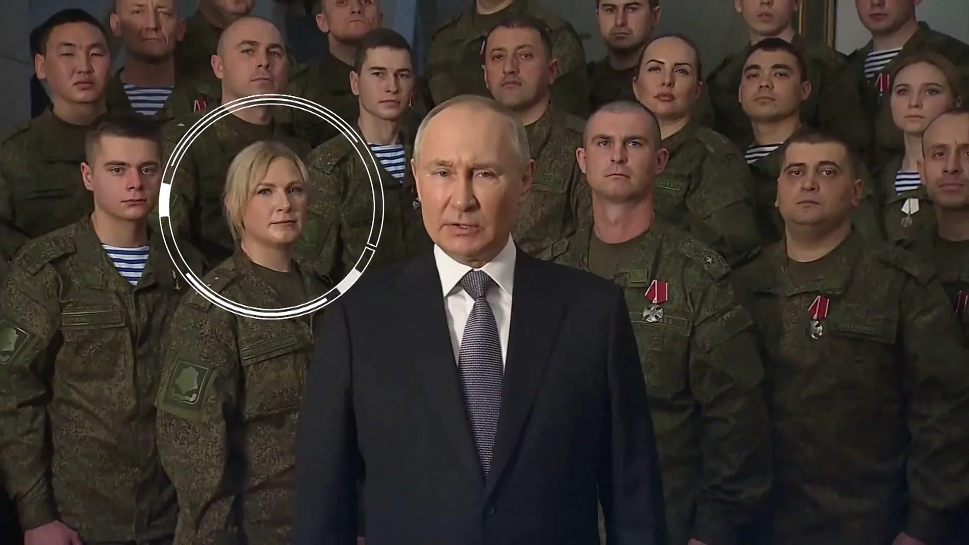 Acusan a Putin de contratar actores en su discurso de año nuevo