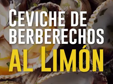 Ceviche de berberechos al limón Ceviche de berberechos al limón