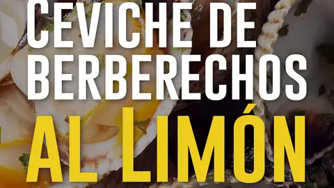 Ceviche de berberechos al limón Ceviche de berberechos al limón