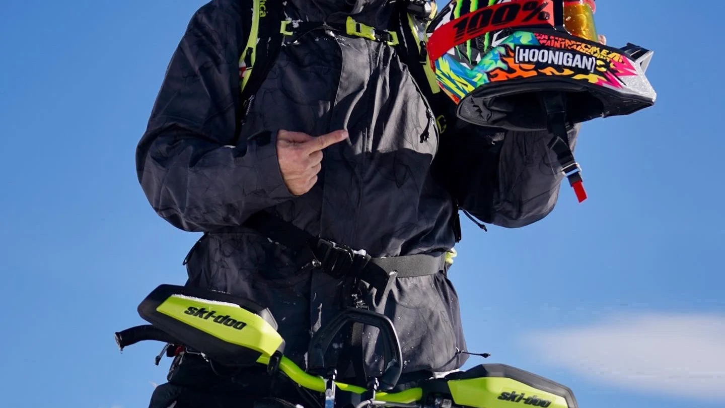 Ken Block, en moto de nieve el pasado 23 de diciembre