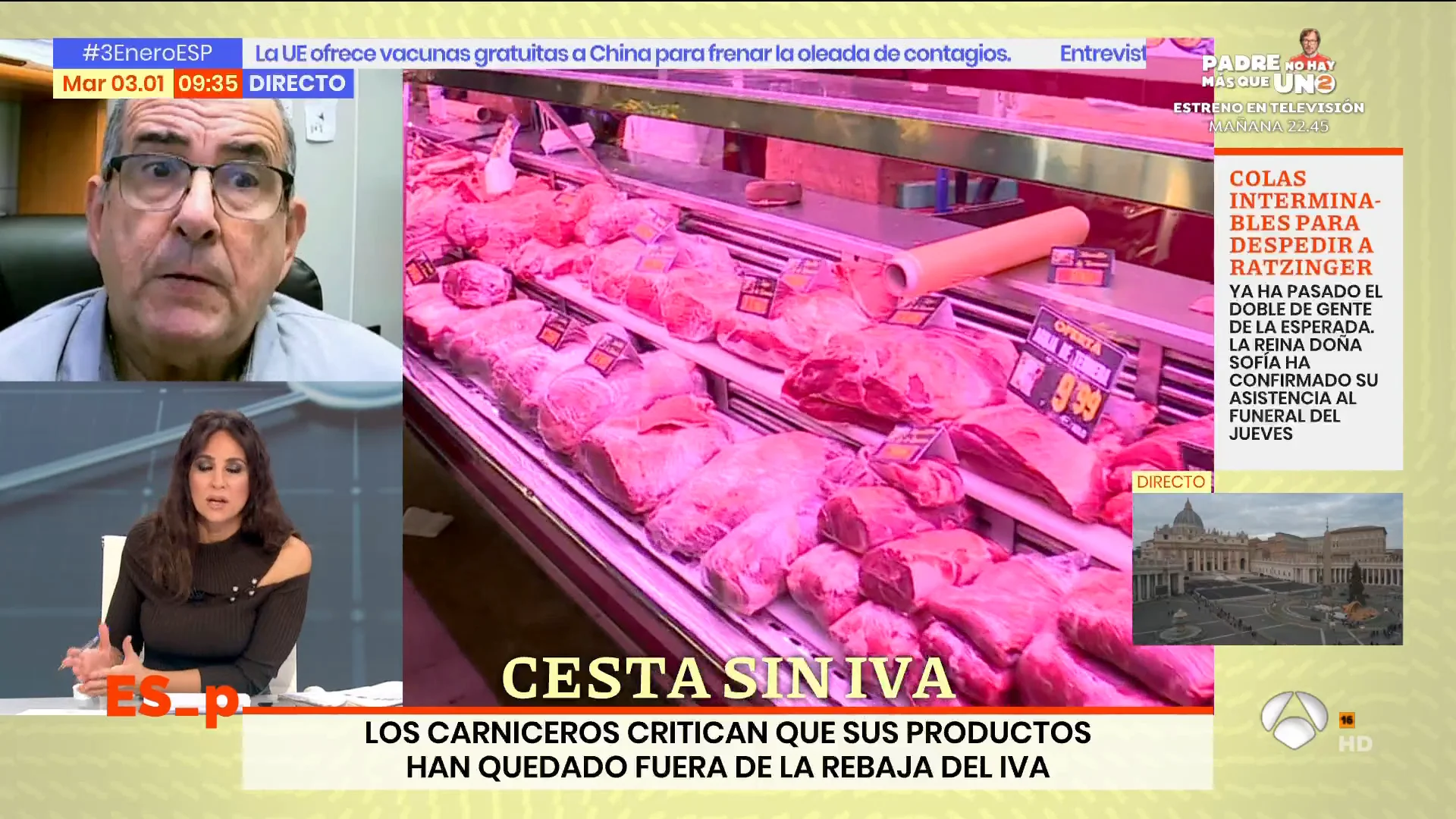 Antoni G&aacute;lvez, sobre la no rebaja del IVA en el sector c&aacute;rnico: "Creemos que se nos est&aacute; ninguneando"