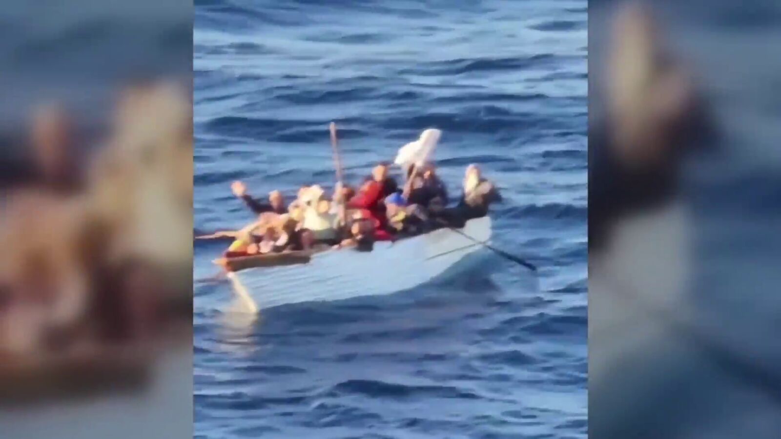 Rescate de migrantes cubanos en las costas de Florida desde un crucero turístico