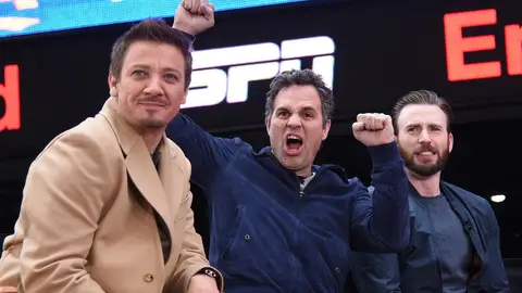 Jeremy Renner, Mark Ruffalo y Chris Evans Jeremy Renner, Mark Ruffalo y Chris Evans