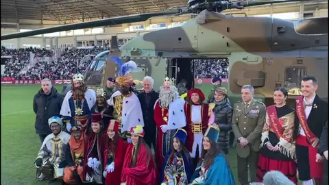 Los Reyes Magos llegan volando a Logroño Los Reyes Magos llegan volando a Logroño