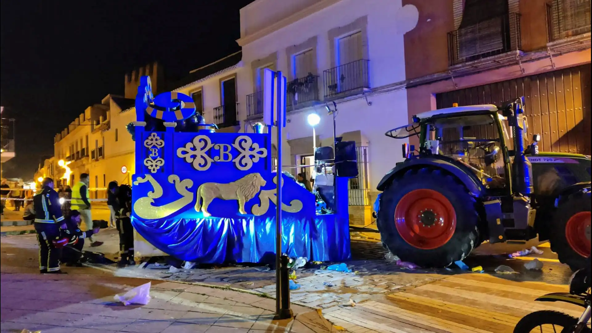 Carroza que arrolló mortalmente a una mujer en la cabalgata de Reyes de Marchena de 2023 Carroza que ha arrollado mortalmente a una mujer durante la cabalgata de Marchena