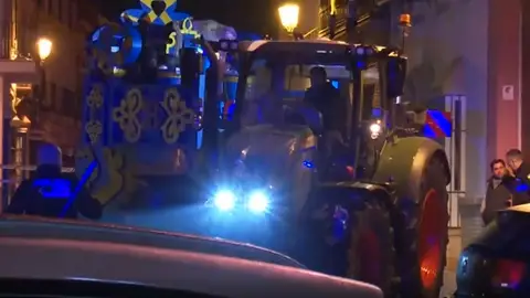 El tractor siniestrado en Marchena, Sevilla El tractor siniestrado en Marchena, Sevilla