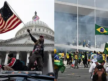 Asalto al Capitolio y asalto al Congreso brasileño Asalto al Capitolio y asalto al Congreso brasileño