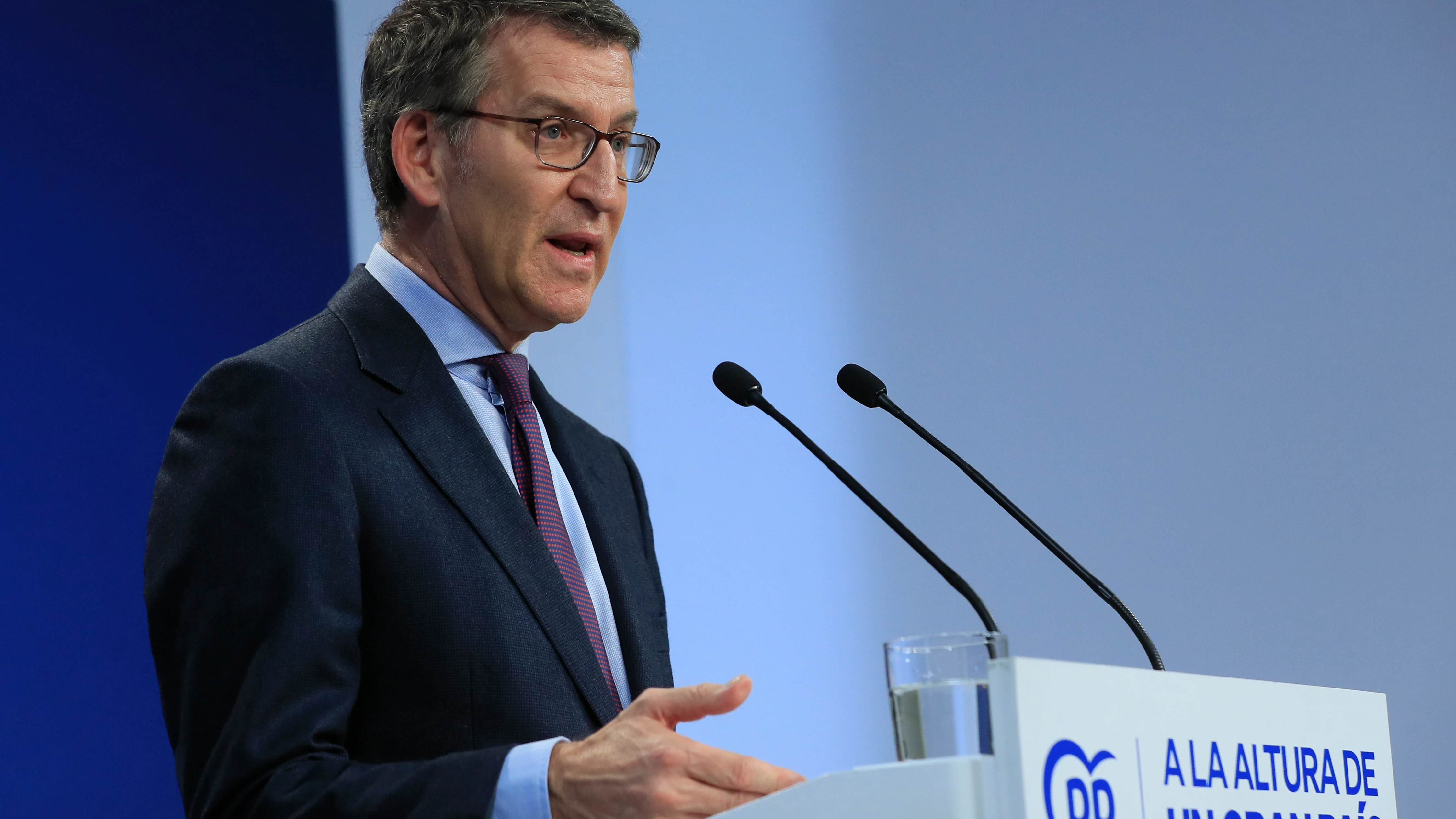 El l&iacute;der del PP, Alberto N&uacute;&ntilde;ez Feij&oacute;o