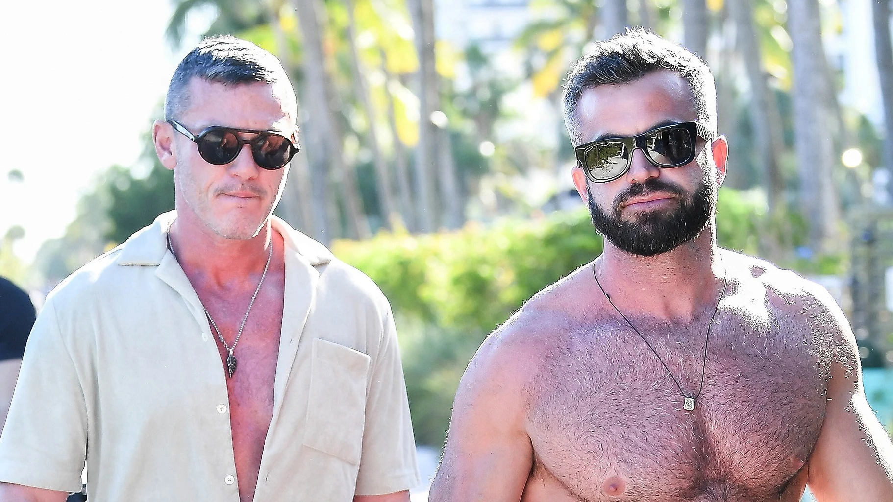 Luke Evans y su novio español, Fran Tomás, en Miami Luke Evans y su novio español, Fran Tomás, en Miami