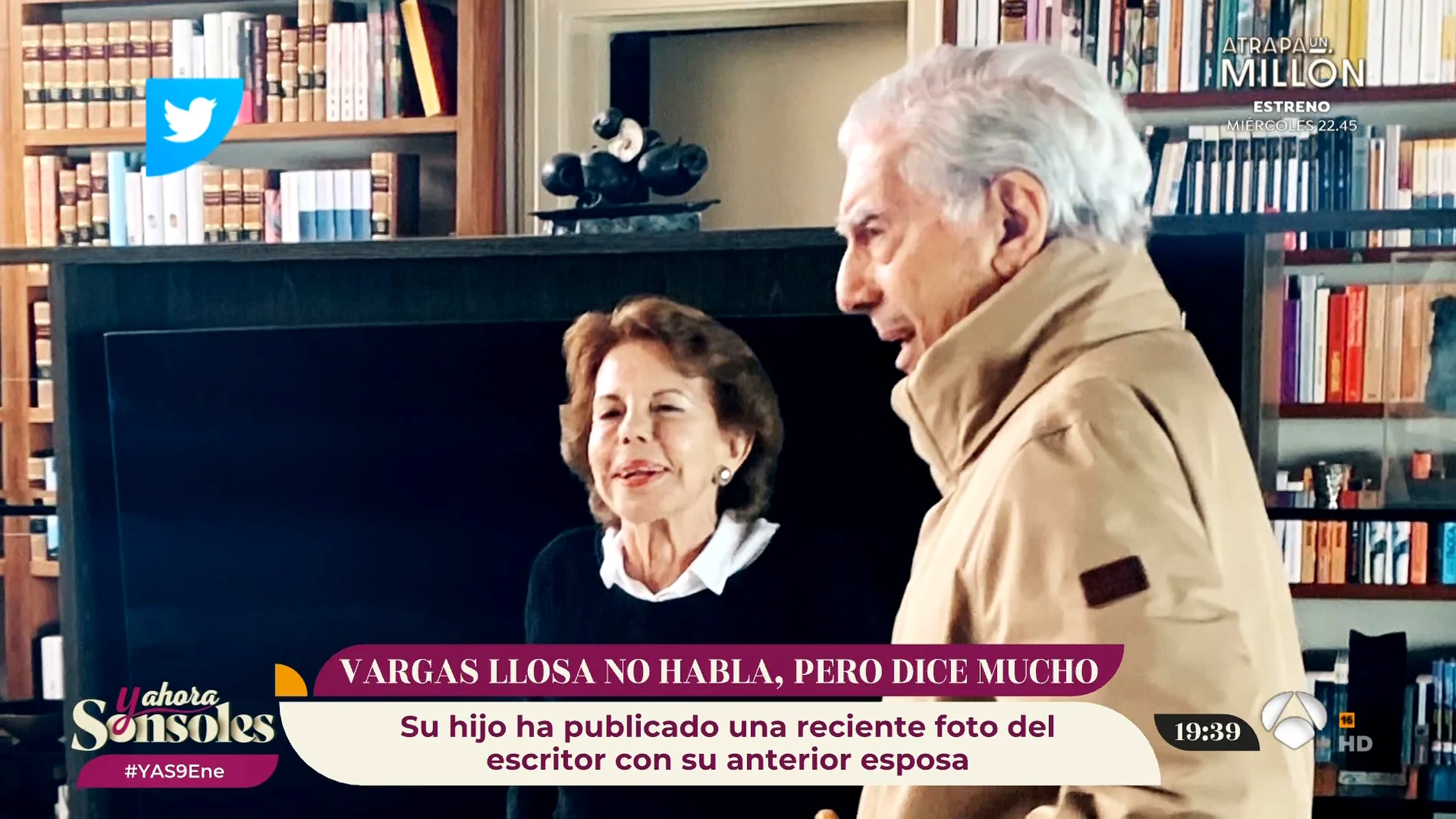 Vargas Llosa guarda silencio mientras su hijo Álvaro publica unas fotos del literato con su exmujer