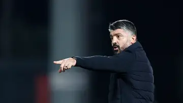 El entrenador del Valencia, Gennaro Gattuso