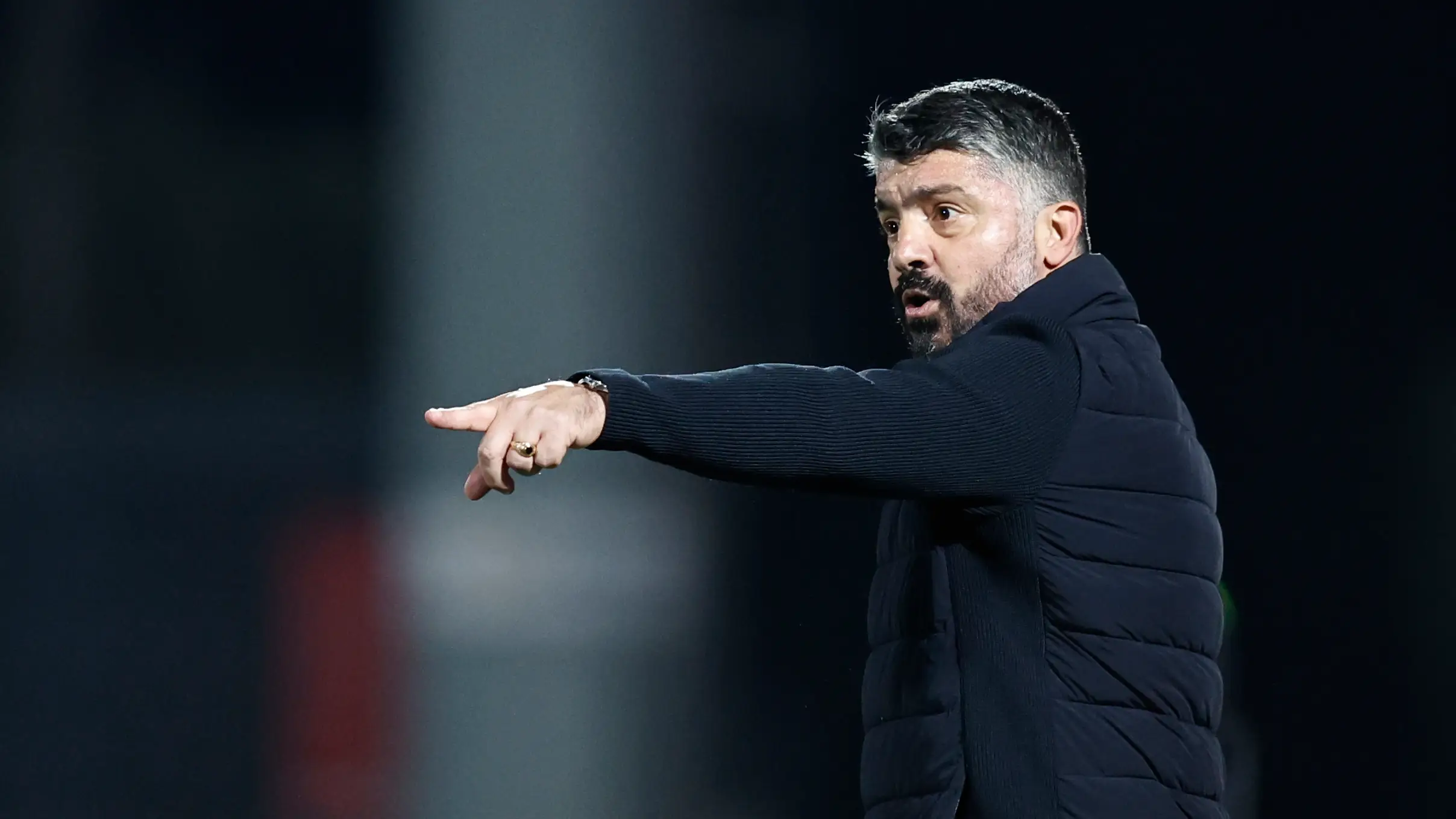 El entrenador del Valencia, Gennaro Gattuso El entrenador del Valencia, Gennaro Gattuso