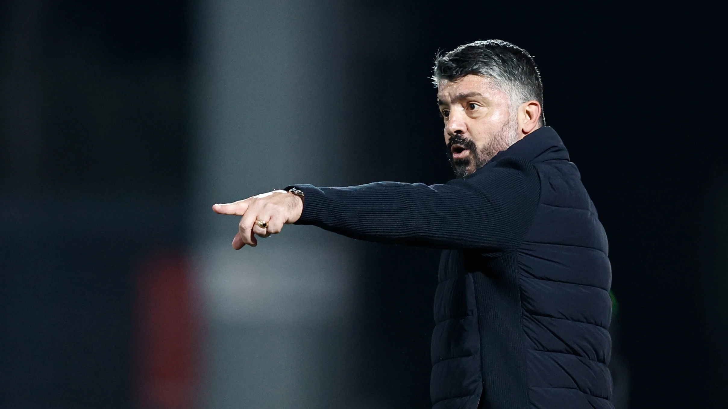 El entrenador del Valencia, Gennaro Gattuso El entrenador del Valencia, Gennaro Gattuso