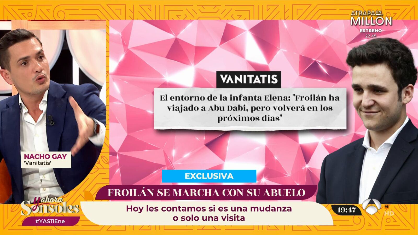Nacho Gay, sobre la visita de Froilán a Juan Carlos I en Abu Dabi: 