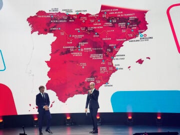 Momento de la presentación del recorrido de La Vuelta a España 2023