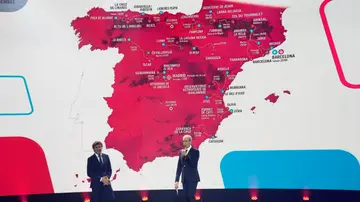 Momento de la presentación del recorrido de La Vuelta a España 2023 Momento de la presentación del recorrido de La Vuelta a España 2023