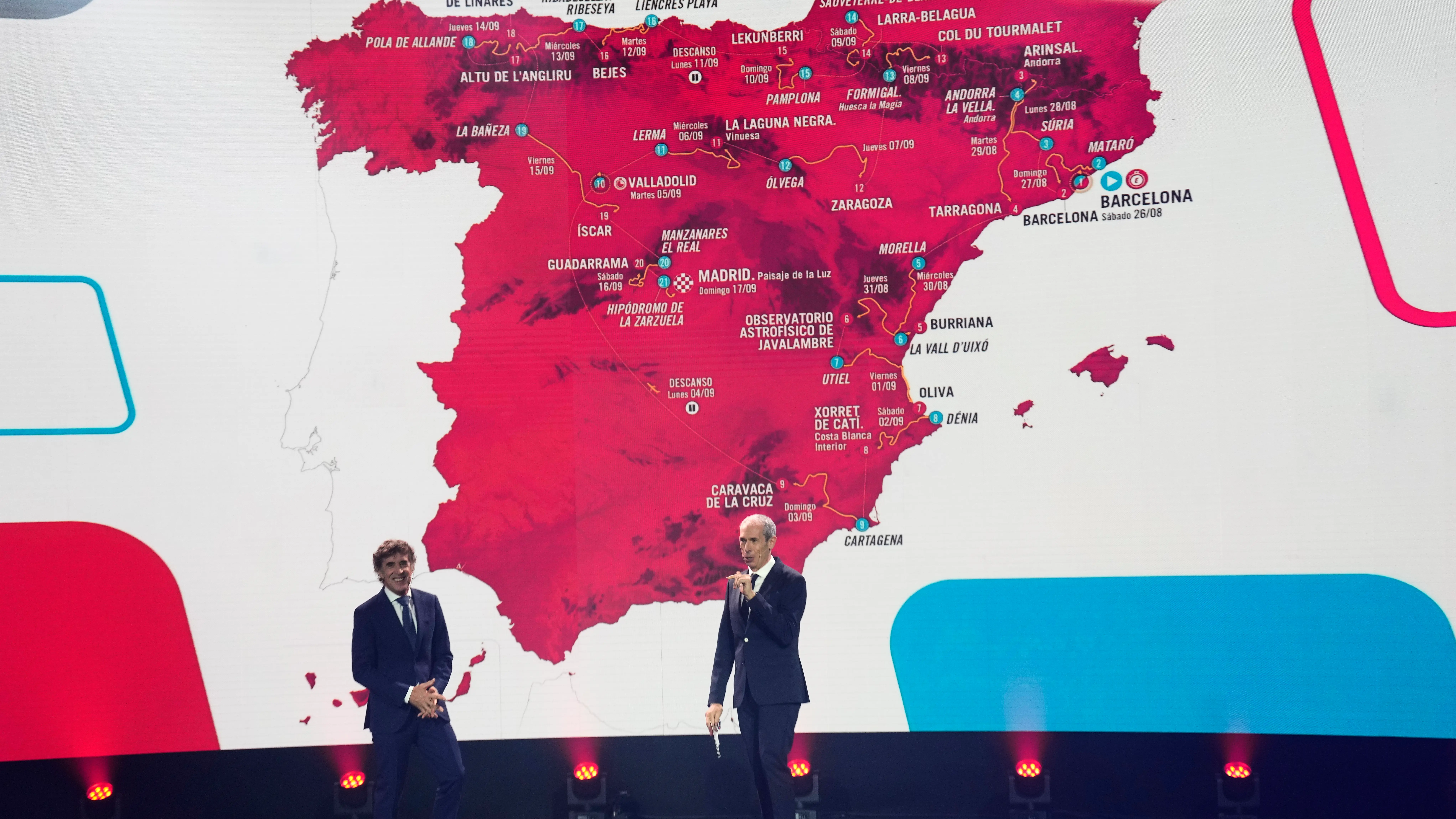 Momento de la presentaci&oacute;n del recorrido de La Vuelta a Espa&ntilde;a 2023