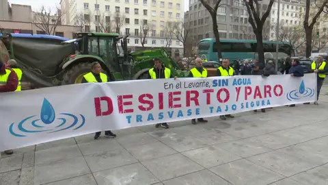 Protesta trasvase Tajo-Segura Antena 3 Noticias