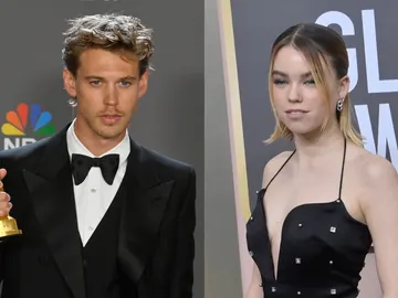 Austin Butler y Milly Alcock en los Globos de Oro Austin Butler y Milly Alcock en los Globos de Oro