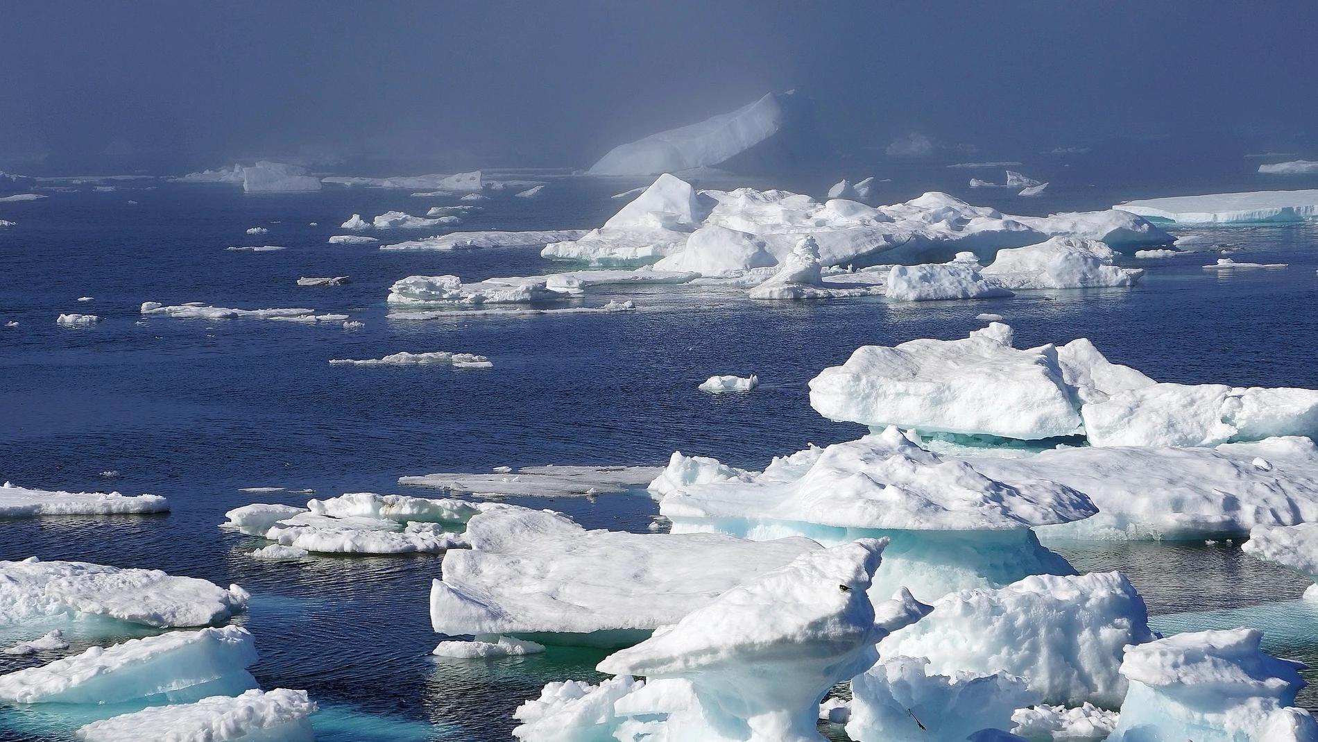 La zona del interior del noroeste de Groenlandia tiene una capa de hielo más fina