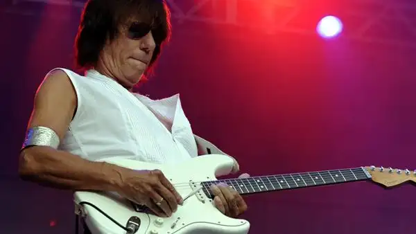 Imagen de Jeff Beck en uno de sus conciertos
