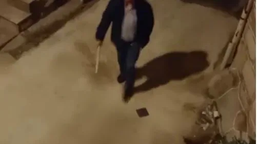 El vecino con el palo en la mano El vecino con el palo en la mano