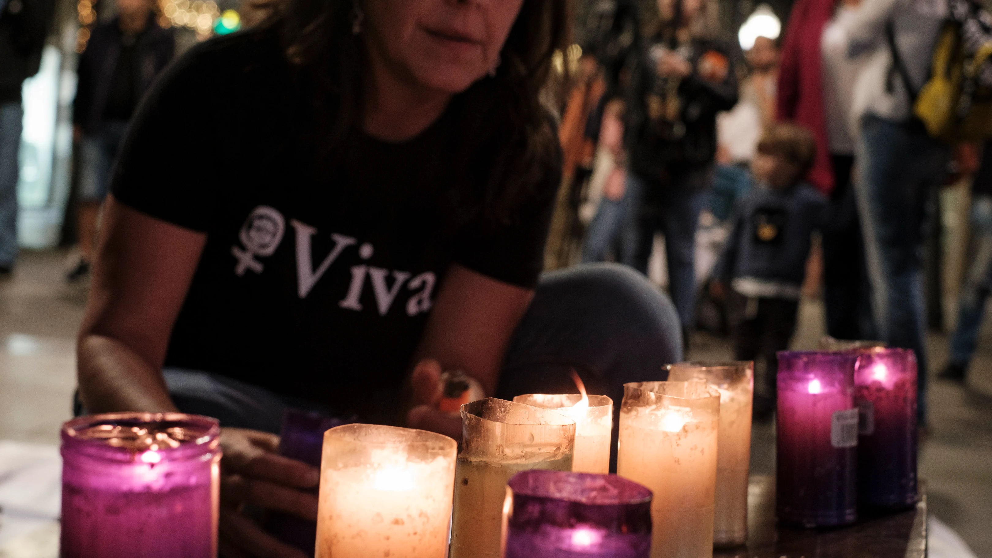 Concentración por un caso de violencia de género Concentración por un caso de violencia de género