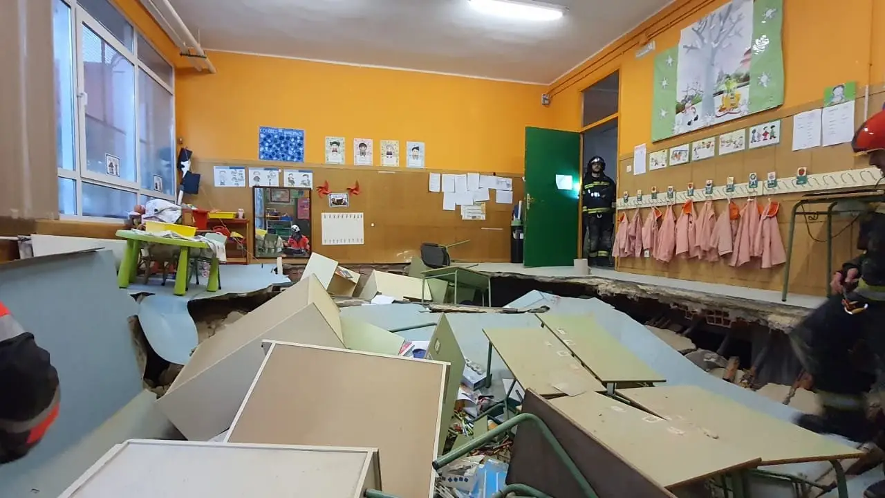 Clase del colegio en Gij&oacute;n