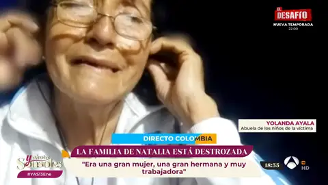 Yolanda, abuela de la mujer asesinada en Marbella: "Lastimosamente no me la cuidaron allá" Yolanda, abuela de la mujer asesinada en Marbella: "Lastimosamente no me la cuidaron allá"