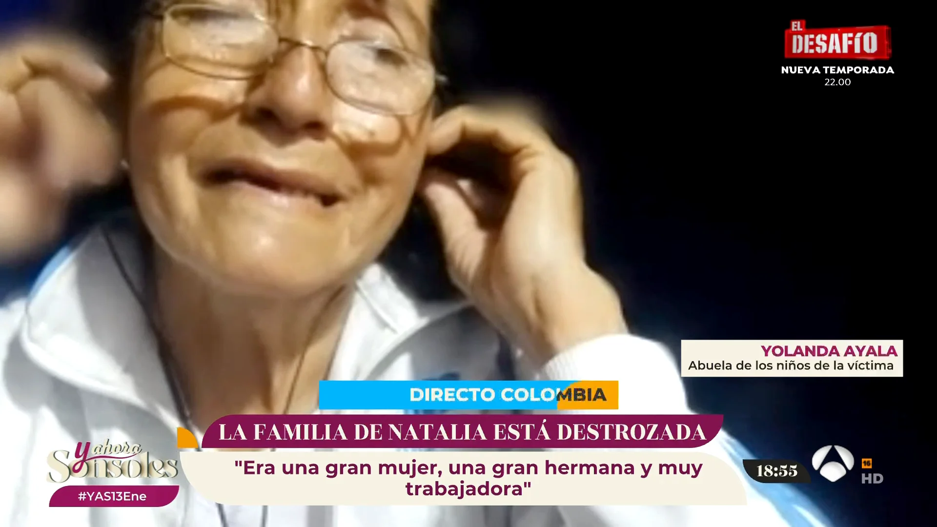 Yolanda, abuela de la mujer asesinada en Marbella: "Lastimosamente no me la cuidaron allá" Yolanda, abuela de la mujer asesinada en Marbella: "Lastimosamente no me la cuidaron allá"