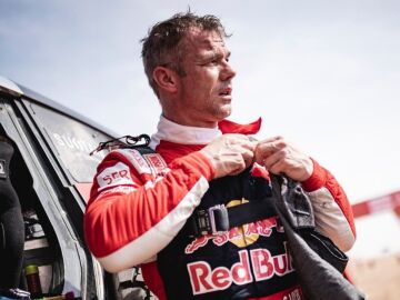 Sebastian Loeb, tras ganar la etapa número 13 del Rally Dakar