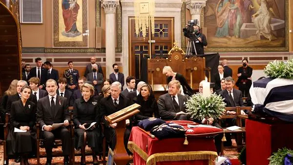 Funeral del exrey Constantino de Grecia Funeral del exrey Constantino de Grecia