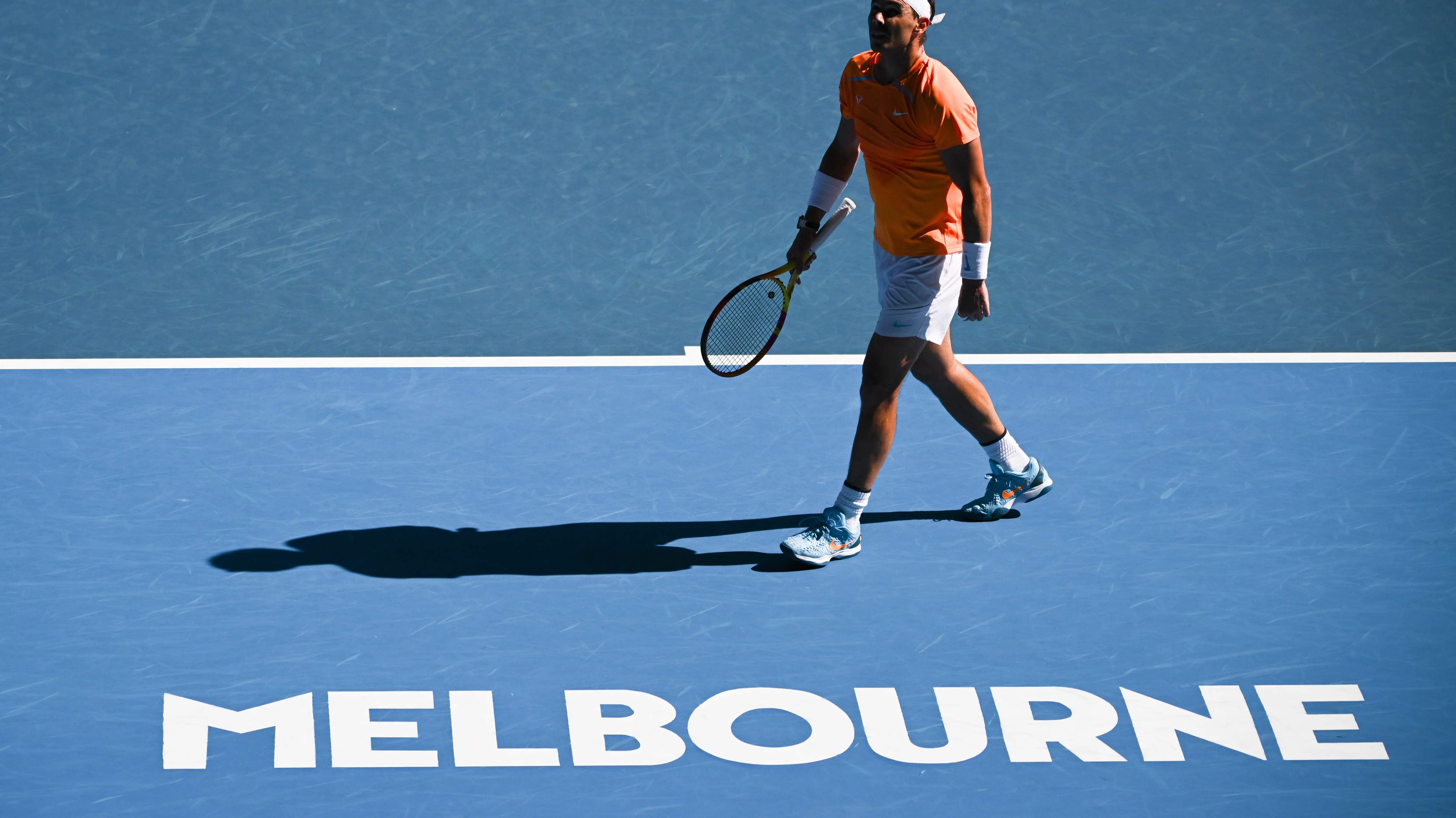 Rafa Nadal, en su estreno en el Open de Australia