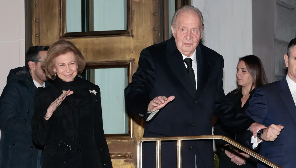 La reina Sofía y el rey don Juan Carlos I