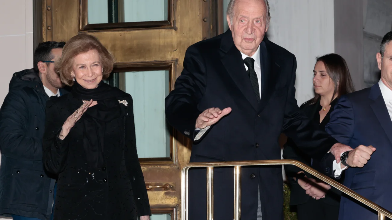La reina Sof&iacute;a y el rey don Juan Carlos I