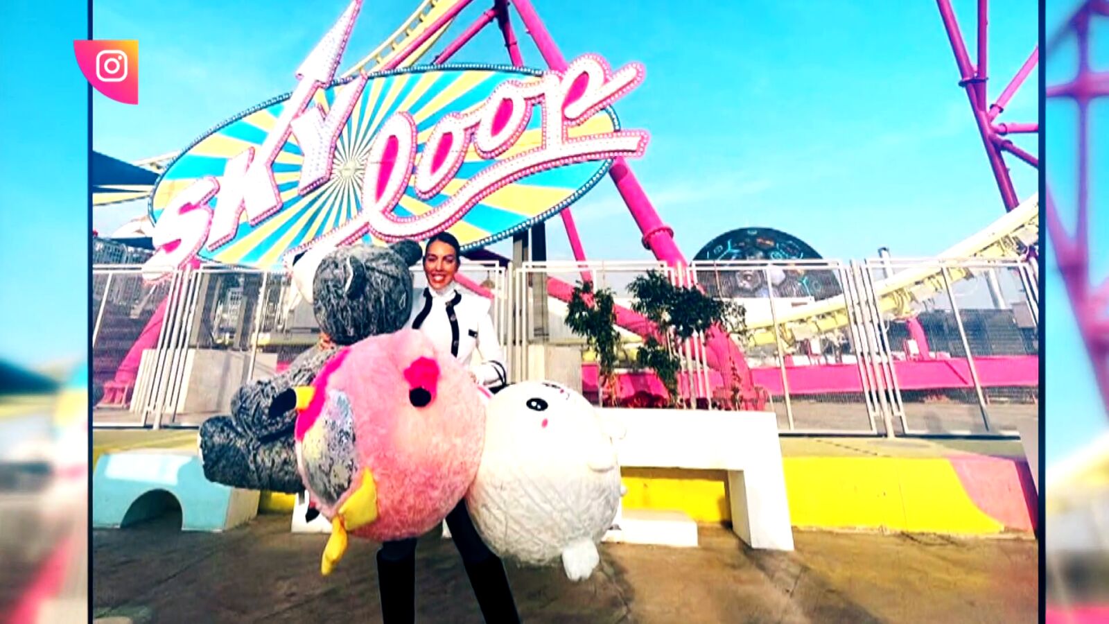 Georgina y Cristiano Ronaldo disfrutan en familia de un parque de atracciones solo para ellos
