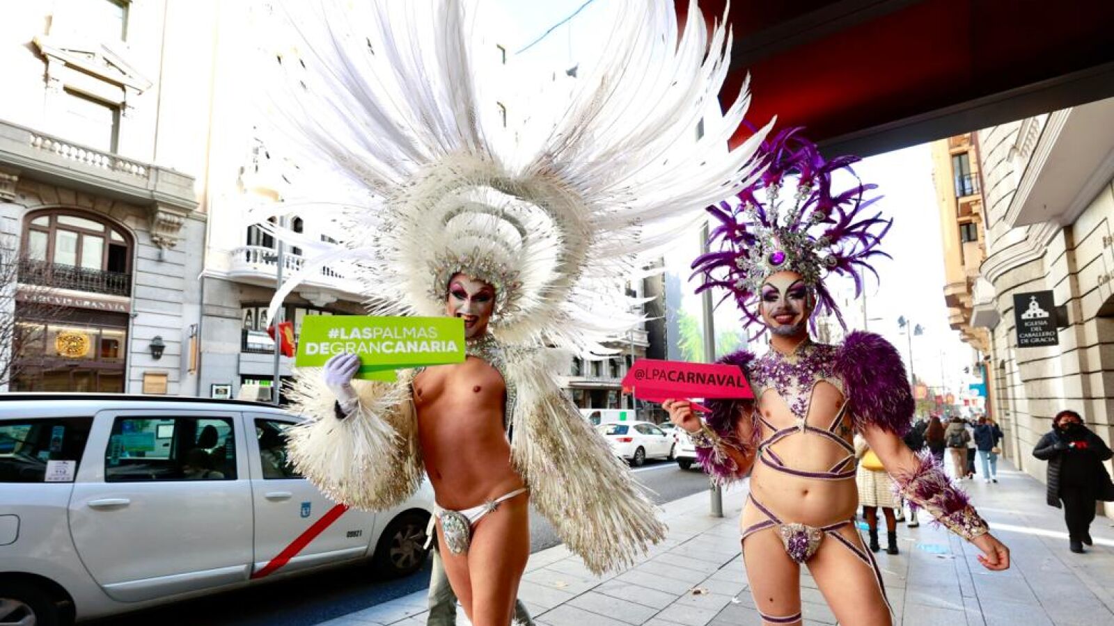 Los Drag Queen de Las Palmas de Gran Canaria ponen color a las calles de Madrid